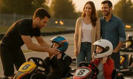 Seguridad en karting para niños y familias